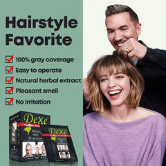 25ml Hair Shampoo Natural Plant Hair Dye Cream for Gray Hair Coverage
