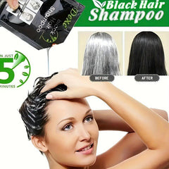 25ml Hair Shampoo Natural Plant Hair Dye Cream for Gray Hair Coverage