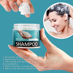 Sea Salt Shampoo for Deep Cleansing Scalp and Hair