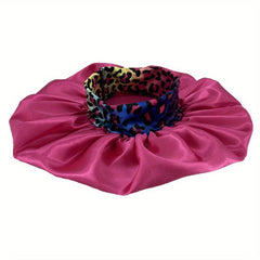 Colorful Leopard Print Wide Band Elastic Headband