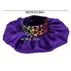 Colorful Leopard Print Wide Band Elastic Headband
