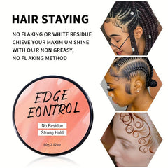 60g Hair Wax Sideburns Styling Strong Hold Edge Control Cream