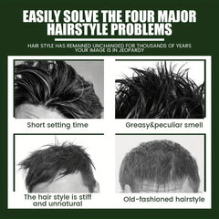 Men's Anti Frizz Hair Styling Cream for Broken Hair Care