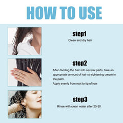 60ml Protein Straight Hair Cream Repair Damaged Dry Hair
