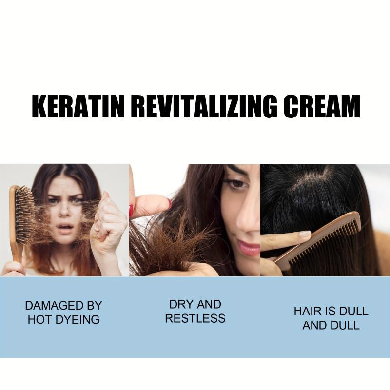120ml Keratin Revitalizing Cream Smoothing Hair Repair Damaged Dry Hair