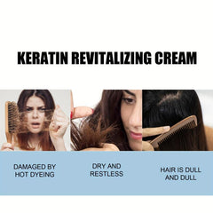 120ml Keratin Revitalizing Cream Smoothing Hair Repair Damaged Dry Hair