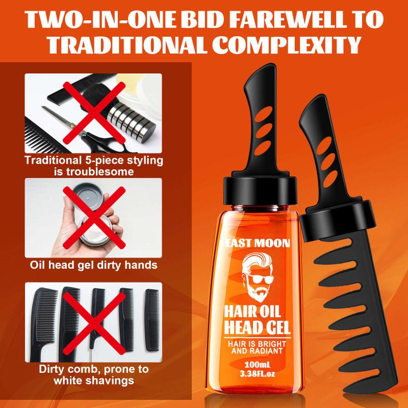 Men's Hair Wax Comb Styling Moisturizing Long Lasting For All Hair Types
