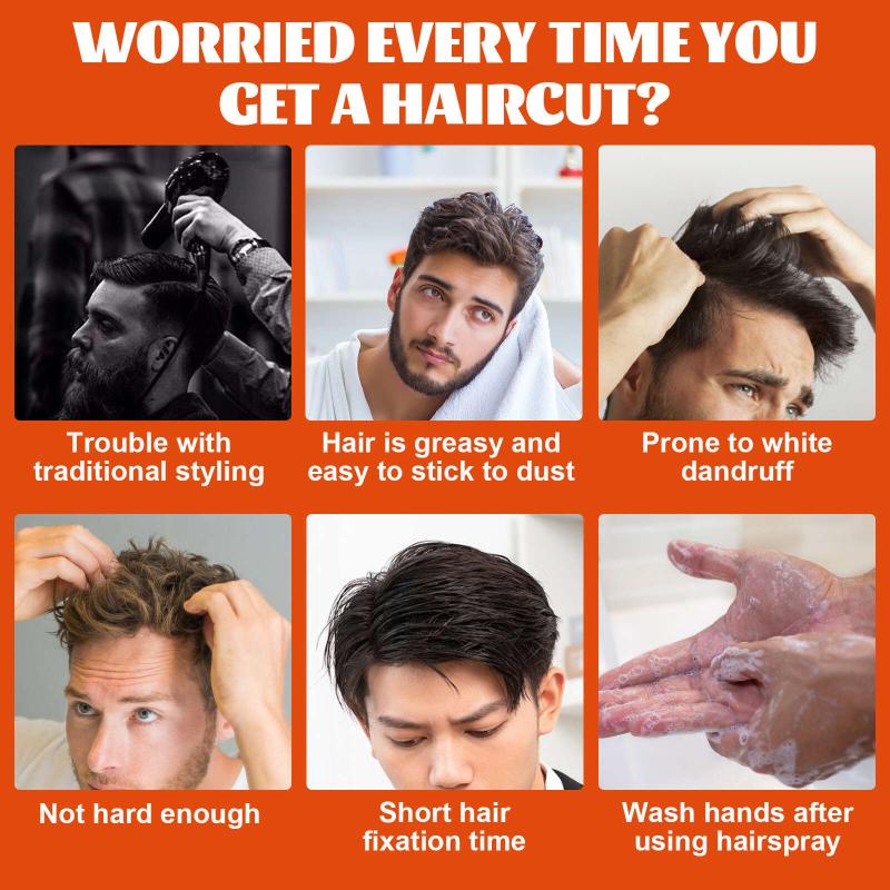 Men's Hair Wax Comb Styling Moisturizing Long Lasting For All Hair Types