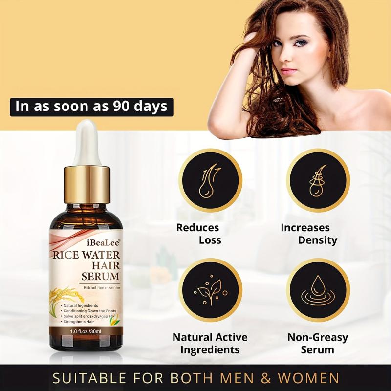30ml Rice Hair Serum Strengthens Hair Healthy Hair Penetrates Root To Tip