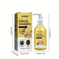 Ginger Hair Shampoo Natural Hair Care Conditioner Fluffy Hair Suitable All Types