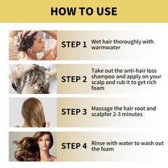 Ginger Hair Shampoo Natural Hair Care Conditioner Fluffy Hair Suitable All Types
