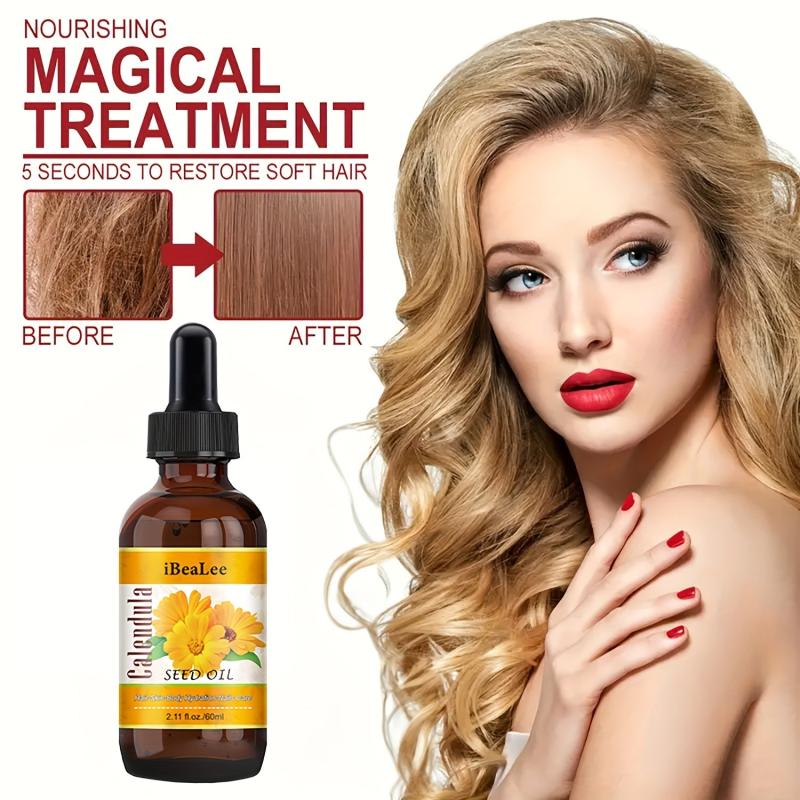 Calendula Hair Essential 100% Pure Natural Undiluted with Glass Dropper