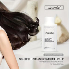 Keratin Repair Shampoo Set with Scalp Massager