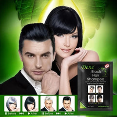10Pcs Instant Natural Plant Hair Dye Shampoo for Men Women
