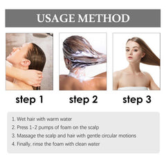 Hair Boosting Foam Shampoo Softens Hair Repairs Split Ends