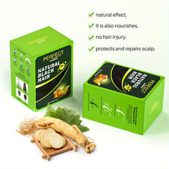 25ml 10Pcs Hair Shampoo + Gloves Ginger Plant Hair Dyeing Cream