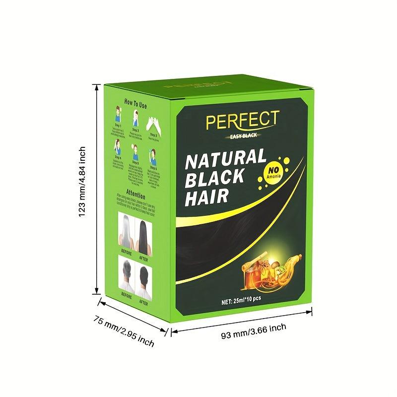 10pcs Darkening Hair Cream Box Plant Dye Cover Herbal for Women Men