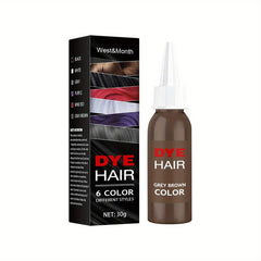 Botanical Hair Dye Cream for Grey Hair - Natural Plant Extracts