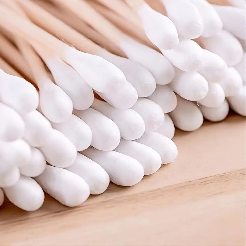 500pcs Disposable Cotton Swabs Double Tip For Ear Nose Clean