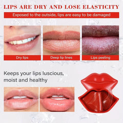 Cherry Lip Mask Hydrates & Plumps Lips, Pearly Shine, Silky Feeling