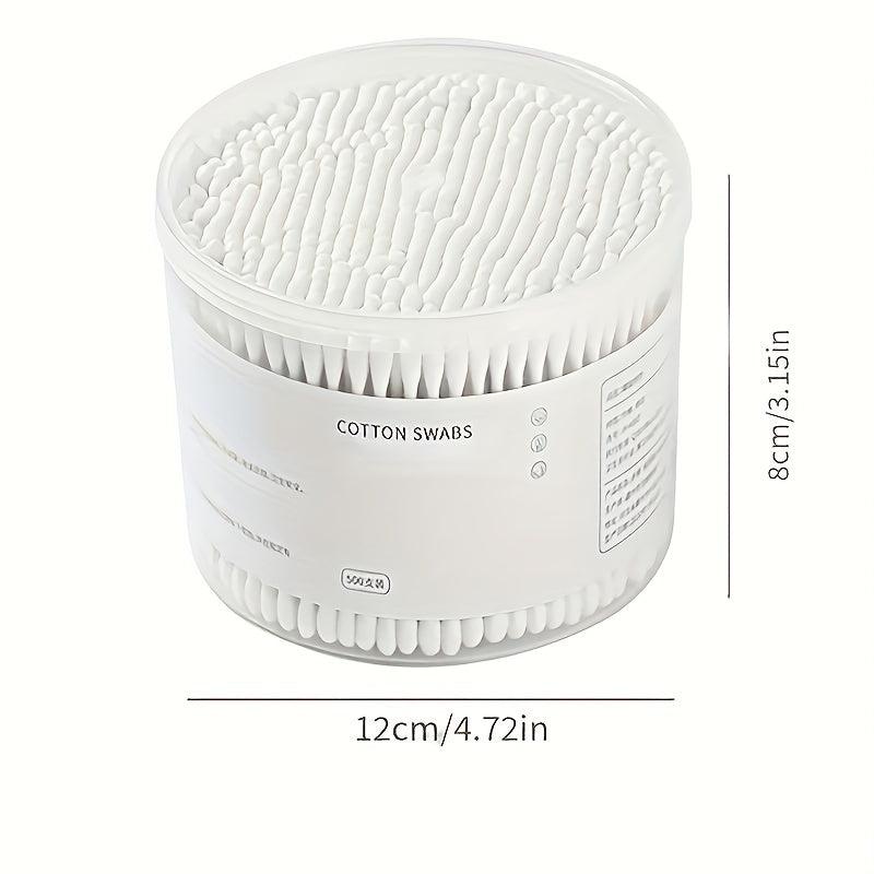 500pcs Disposable Cleaning Swabs for Ears with Storage Case