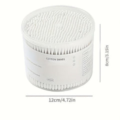 500pcs Disposable Cleaning Swabs for Ears with Storage Case