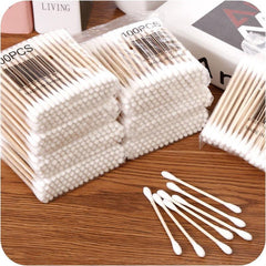 100pcs Double-Headed Hygienic Cleaning Swabs