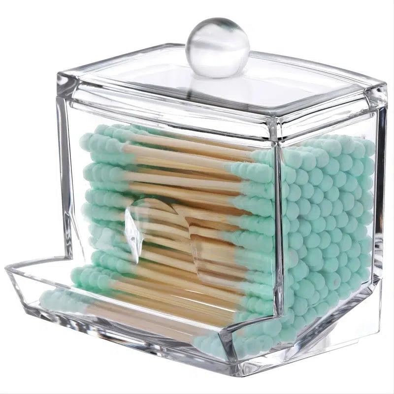 Qtips Ball Dispenser Bathroom Organizer Holder