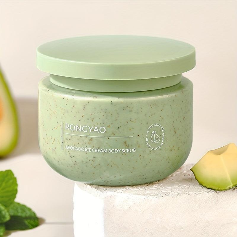 Organic Avocado Body Scrub Exfoliates Nourishes Skin