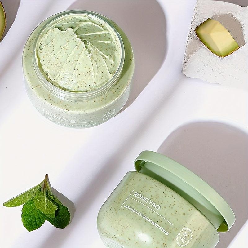 Organic Avocado Body Scrub Exfoliates Nourishes Skin