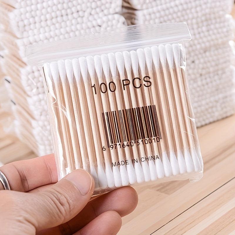 Disposable Double Head Cotton Swabs Round Tip Cotton Buds