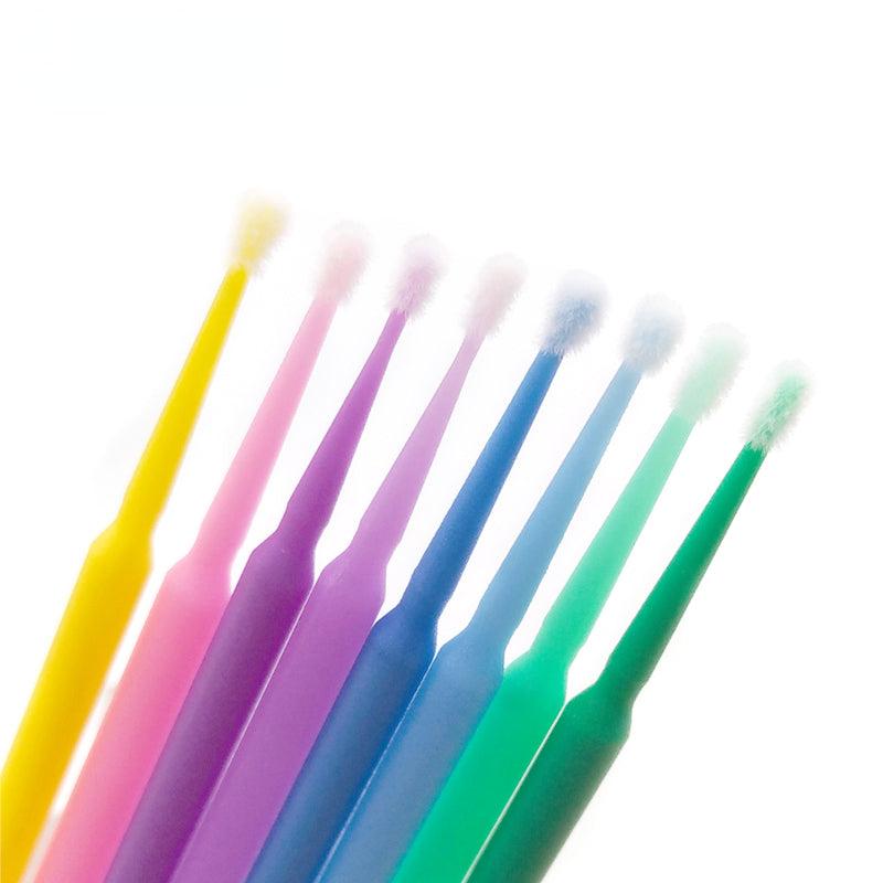 100pcs Disposable Micro Brushes for Eyelash Extensions and Glue Cleaning