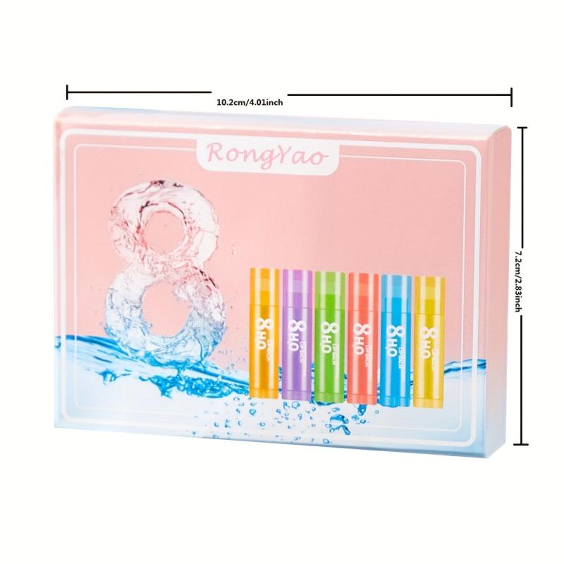 6pcs Hydrating Lipstick for Girls with Cover Box
