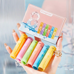 6pcs Hydrating Lipstick for Girls with Cover Box