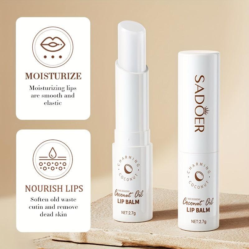 Coconut Lip Balm Hydrating Nursing Lipstick for Dry Cracked Lips