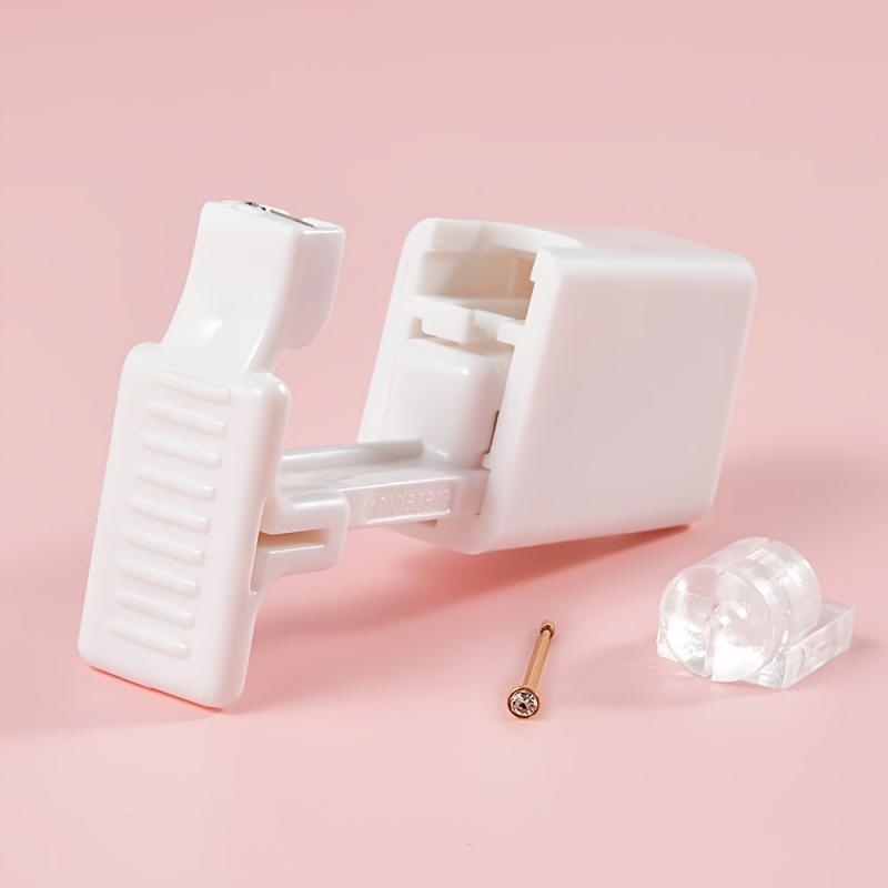 Portable Ear and Nose Piercing Kit with Studs and Tool