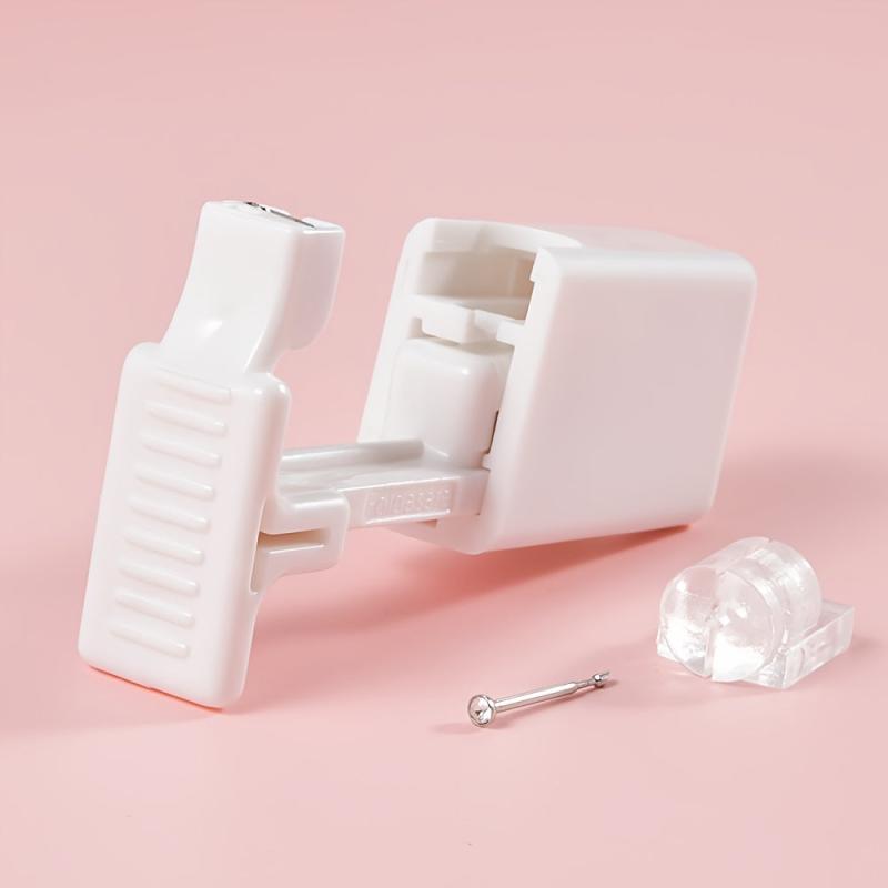 Portable Ear and Nose Piercing Kit with Studs and Tool