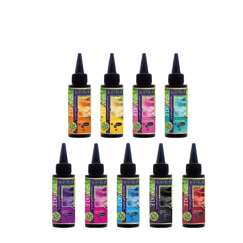 80ml Long Lasting Hair Dye Cream for Salon & Home Use