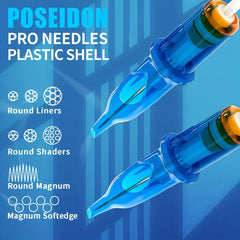 50pcs Tattoo Cartridge Needles Disposable Mixed Size Standard Round Liner