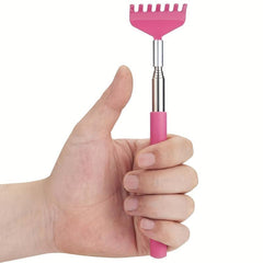 Telescoping Back Scratcher with Soft Rubber Handles - Portable Massager