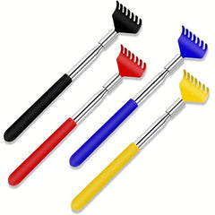 Telescoping Back Scratcher with Soft Rubber Handles - Portable Massager