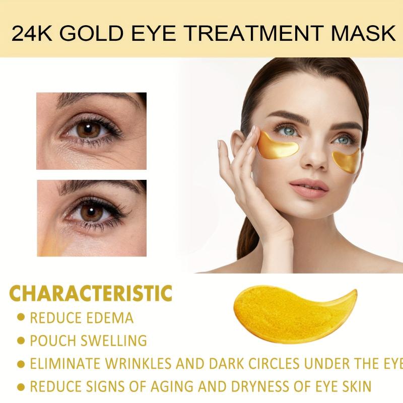 24K Golden Eye Mask Eye Patch To Improve Fine Lines Dark Circles
