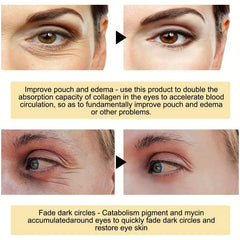 24K Golden Eye Mask Eye Patch To Improve Fine Lines Dark Circles