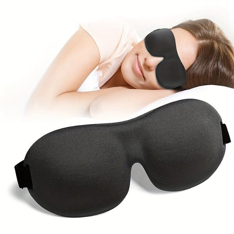 Adjustable 3D Contoured Sleep Mask Blindfold for Men and Women
