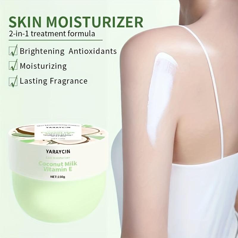 Coconut Milk Body Cream Hydrating Moisturizer for Dry Skin 5.29oz