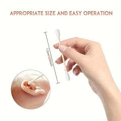 Disposable Cotton Swabs Double Round Tip 500pcs