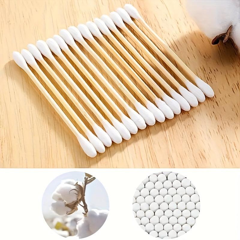 Disposable Cotton Swabs Double Round Tip 500pcs