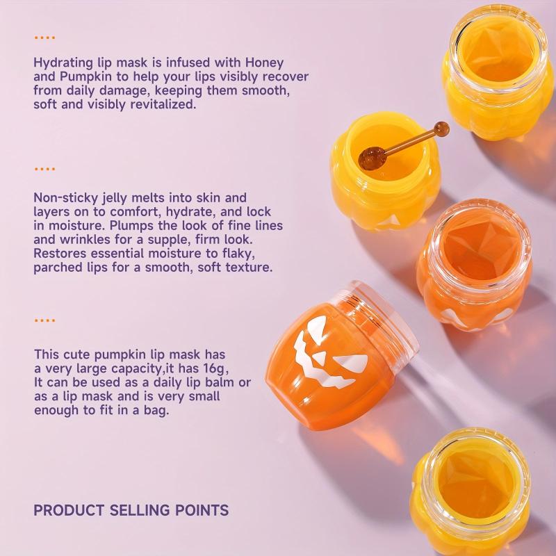 Honey & Pumpkin Lip Mask Nourishing & Moisturizing Halloween Gift