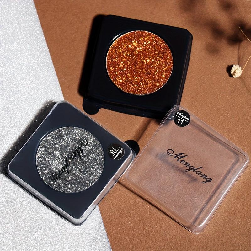 Golden Glitter Monochrome Eyeshadow Powder for Stage Performance