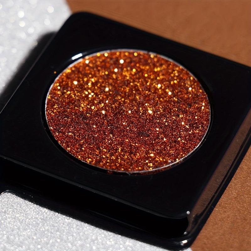 Golden Glitter Monochrome Eyeshadow Powder for Stage Performance